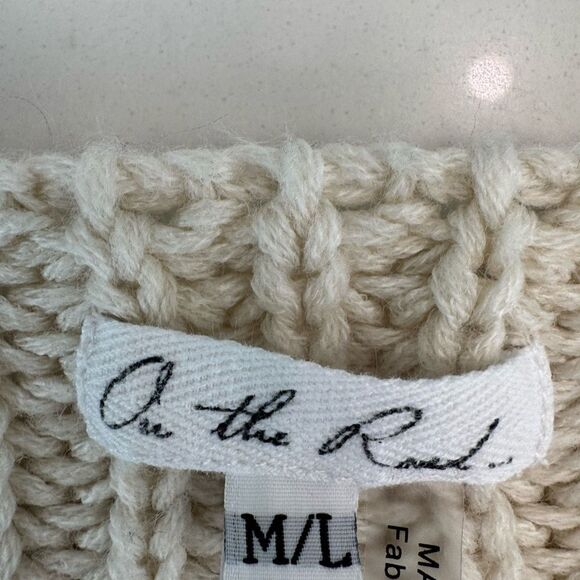 Distressed Cream Sweater - Picture 2 of 5